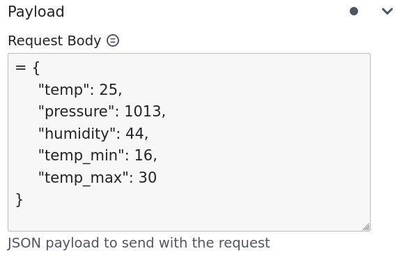 rest connector http request body