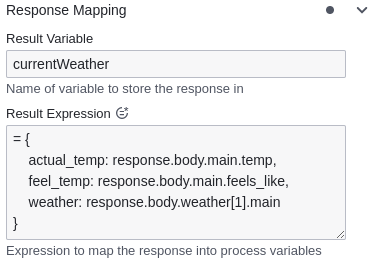 rest connector http response mapping