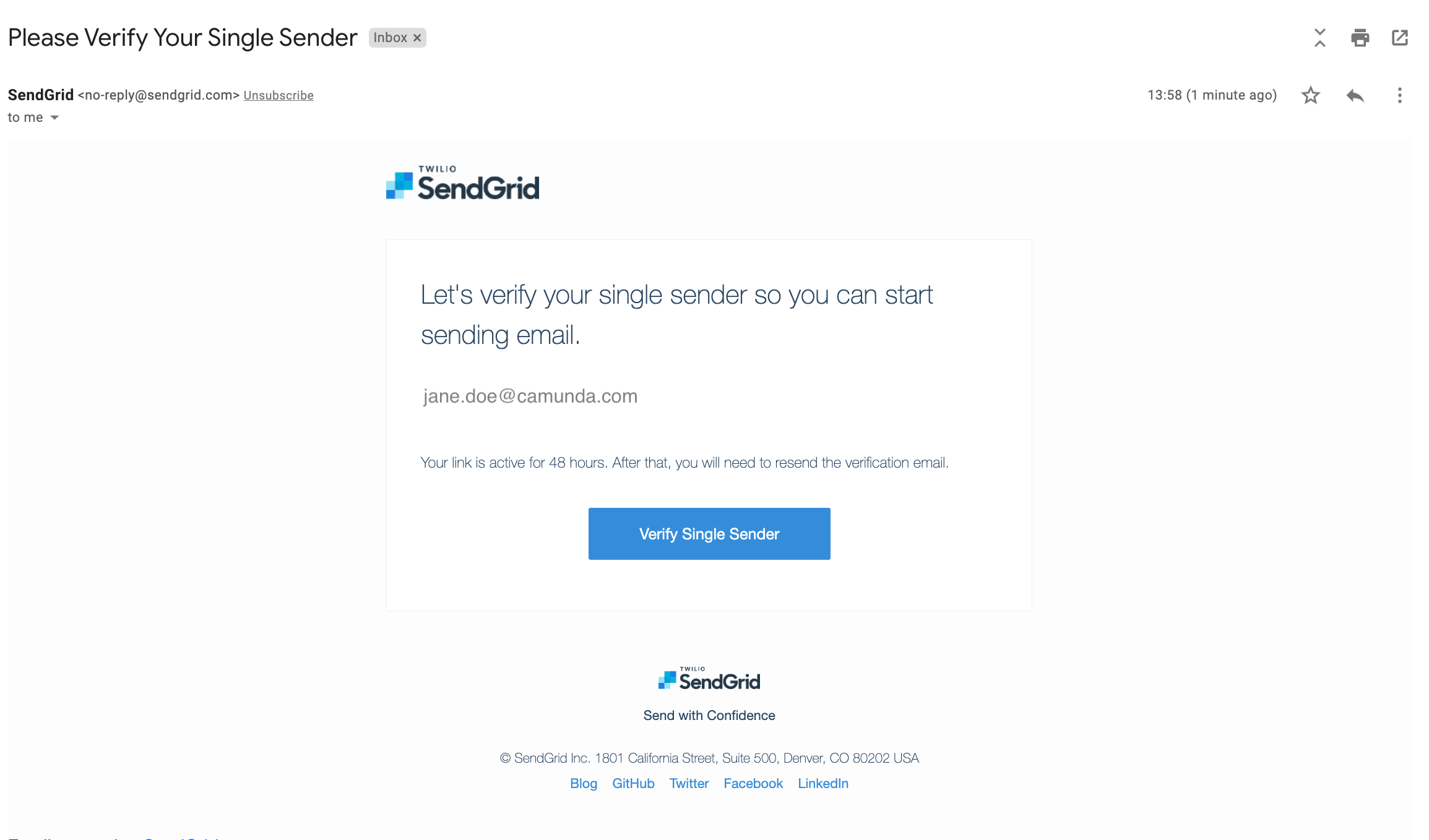 verify sendgrid sender identity