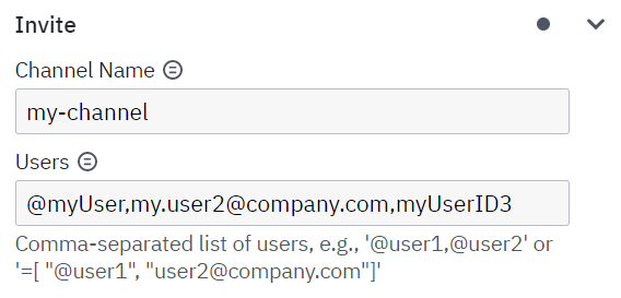 slack connector invite to channel