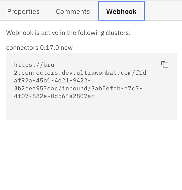 HTTP Webhook tab